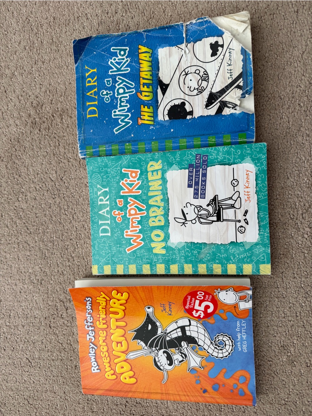 Diary of a Wimpy Kid Book Set - Blue, Teal & Orange